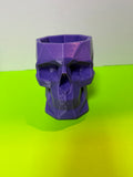 Purple Skull Mug 3D Printed | Gothic Coffee Cup | Unique Skull Decor | PETG Plastic Mug | Halloween Gift | Goth Kitchen Drinkware